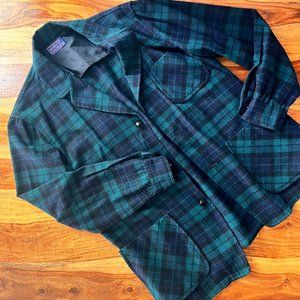 100% Wool Blackwatch Shirt Jacket [Pendleton]